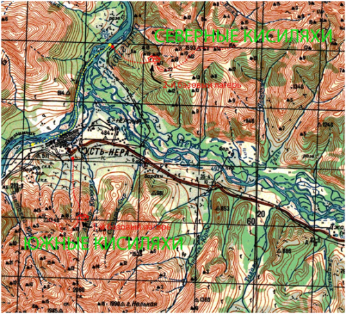 Карта маршрутов в Киселяхи